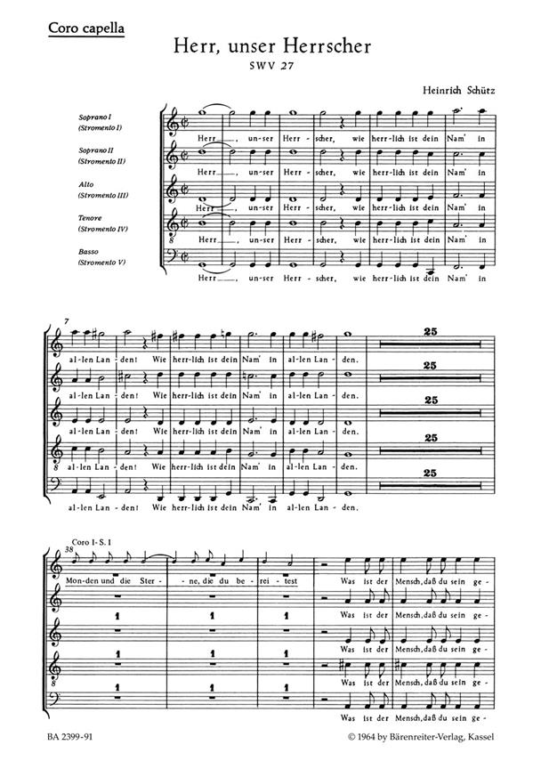 Herr, unser Herrscher : Capell-Chor vokal