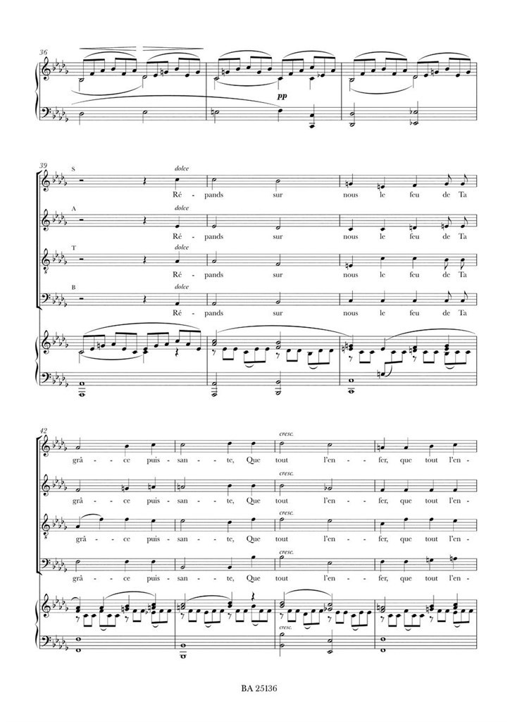 Cantique de Jean Racine : Op. 11 N. 42a
