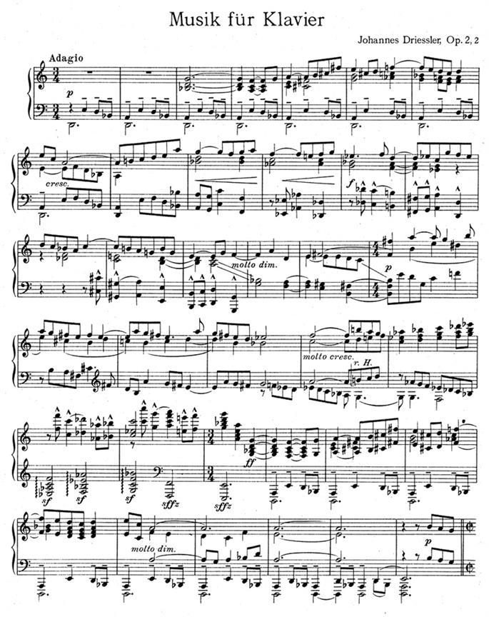 Musik - Driessler, Johannes