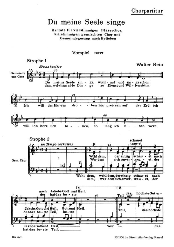 Du meine Seele, singe : Choral Cantata