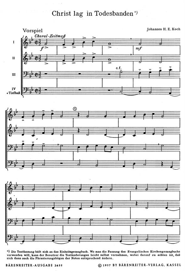 Christ lag in Todesbanden - Koch, Johannes H. E.