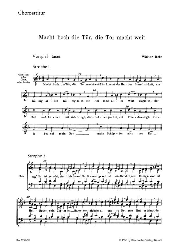 Macht hoch die Tur : Choral Cantata