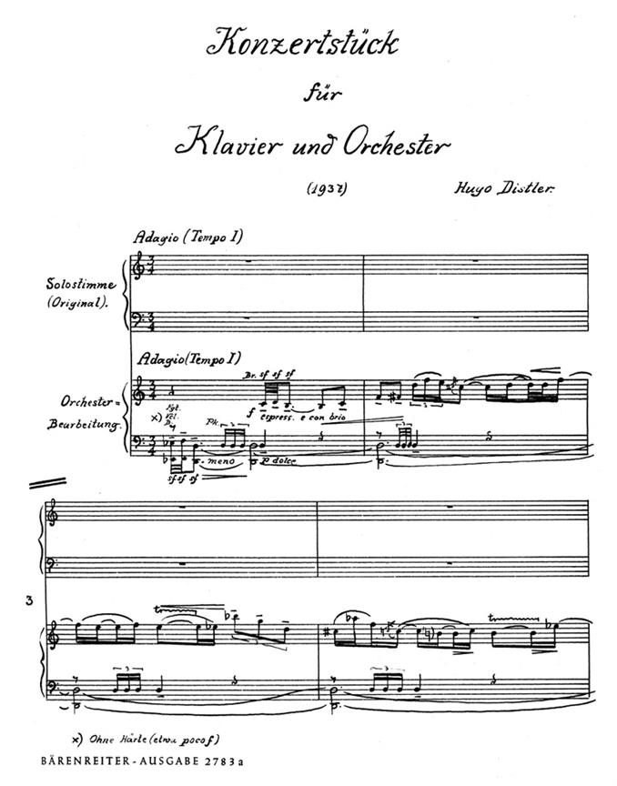Concertostück - Distler, Hugo
