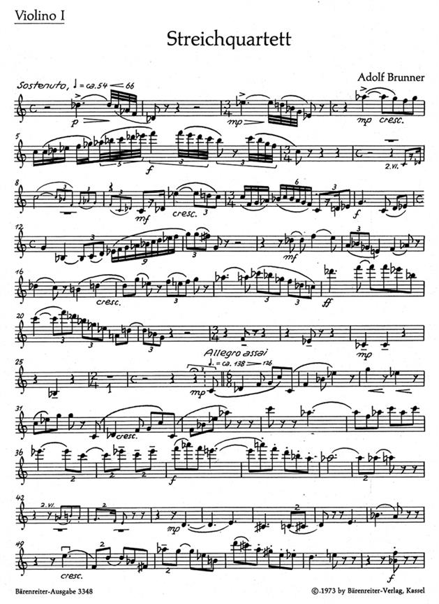 String Quartet - Brunner, Adolf