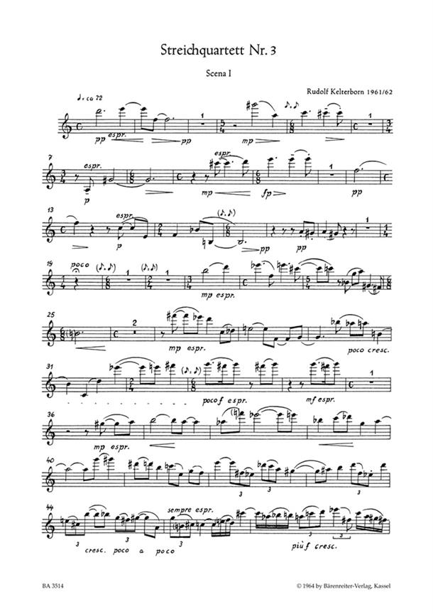 String Quartet - Kelterborn, Rudolf