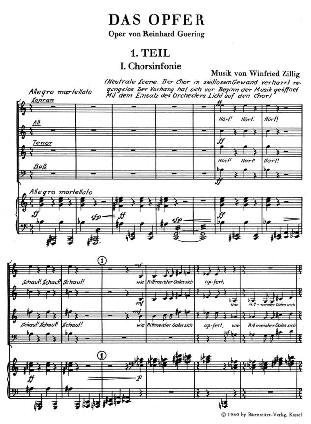 Das Opfer - Zillig, Winfried
