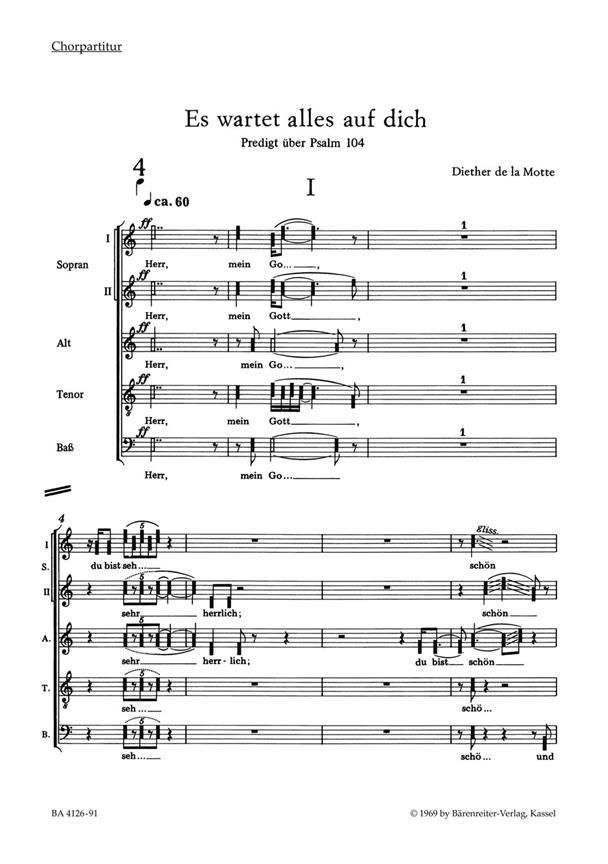 Es wartet alles auf dich : Predigt über Psalm 104