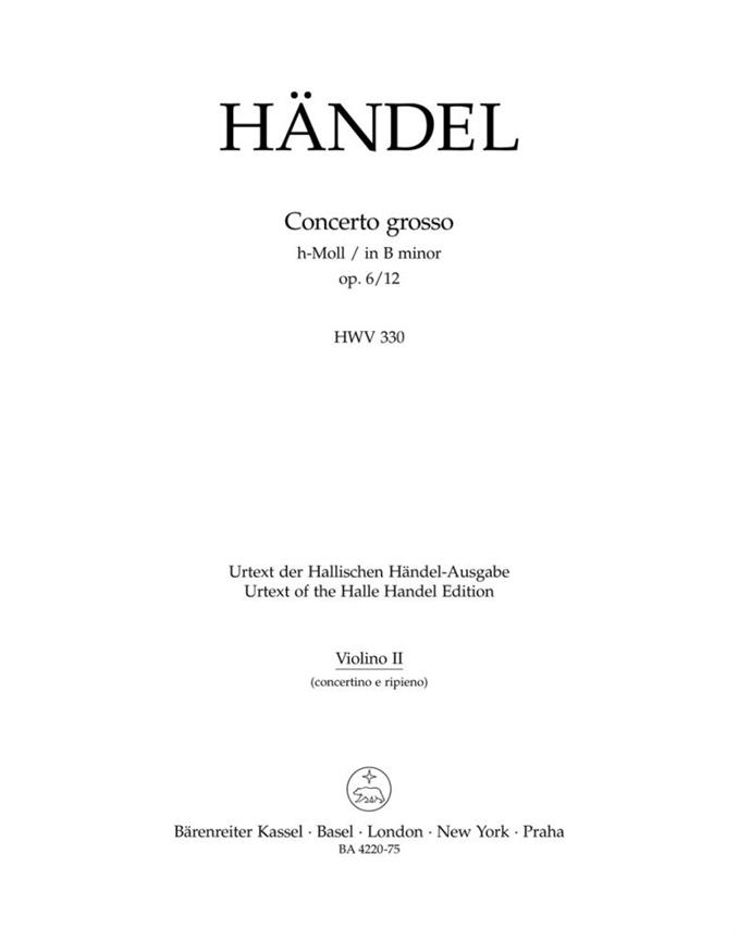 Concerto grosso - Händel, Georg Friedrich