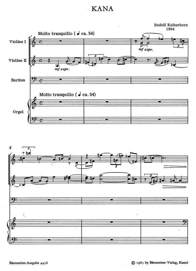 Kana - Auferstehung - Kelterborn, Rudolf