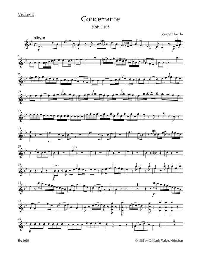 Concertante : Hob. I:105