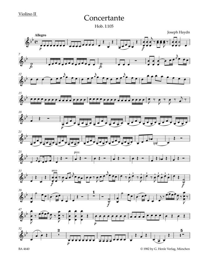 Concertante : Hob. I:105