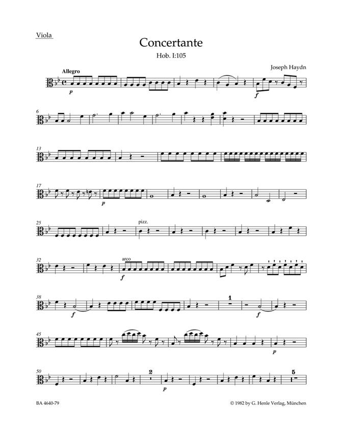 Concertante : Hob. I:105