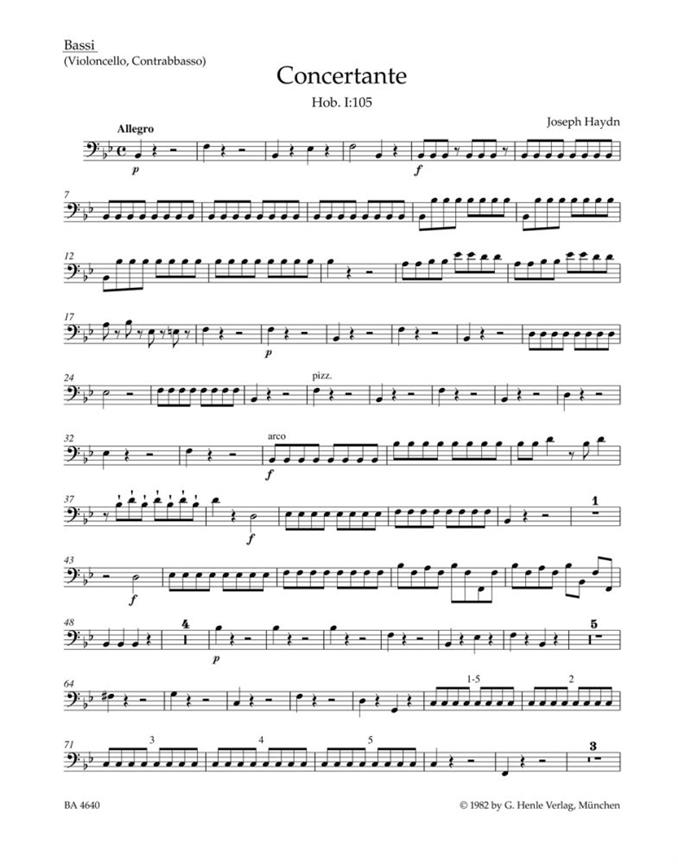 Concertante : Hob. I:105