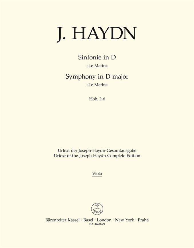 Symphony Hob. I:6 : Le Matin