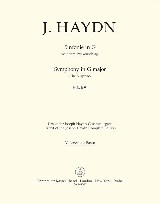 Symphony No. 94 G major Hob. I:94 The Surprise