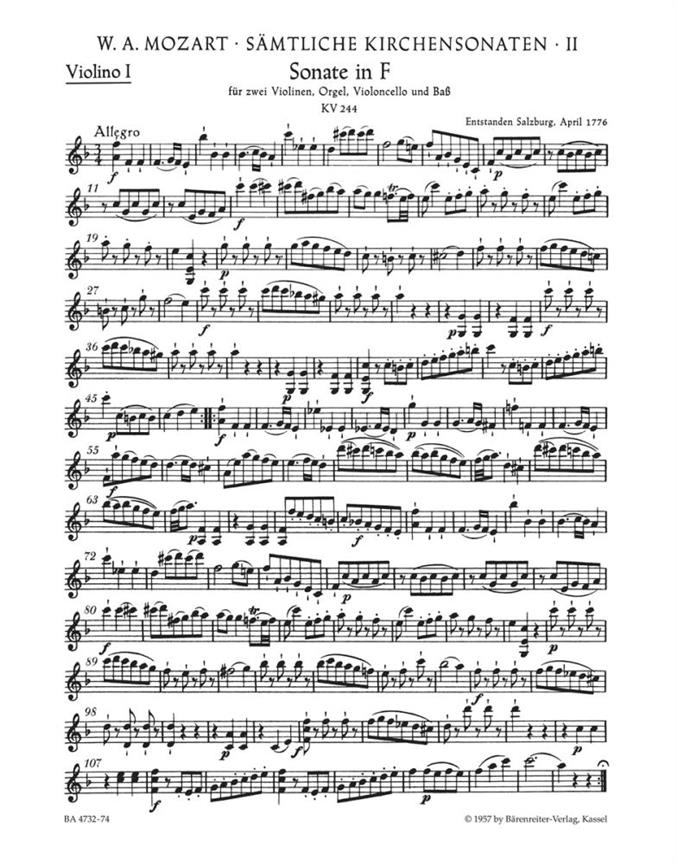 Complete Church Sonatas - Mozart, Wolfgang Amadeus