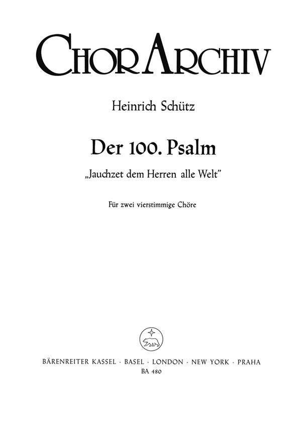 Psalm 100 Jauchzeit Dem Herren
