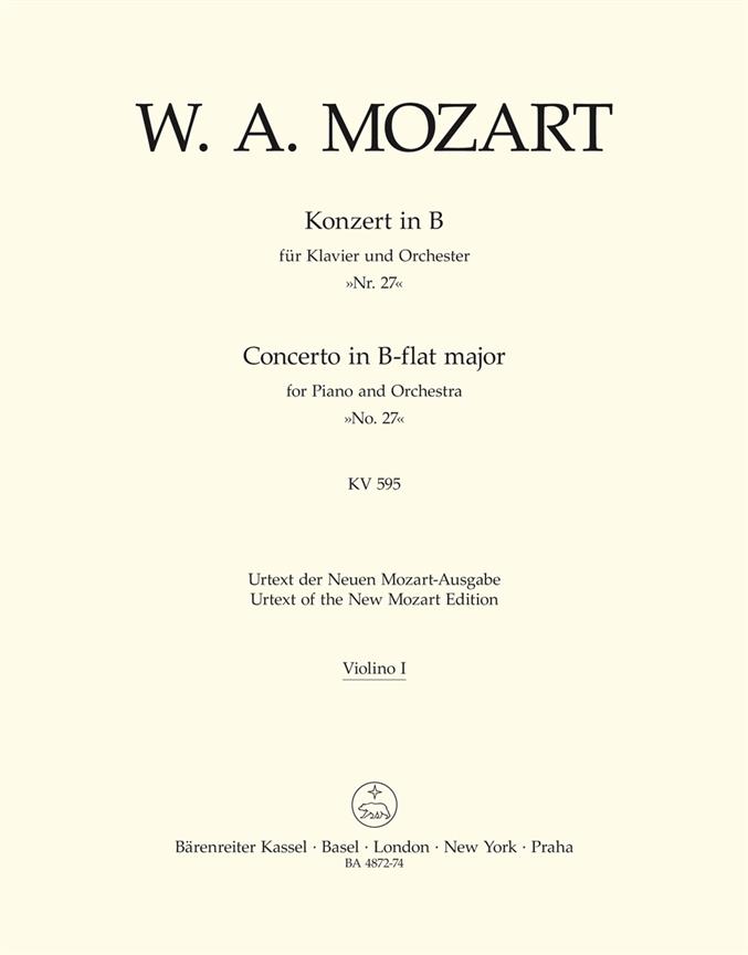 Piano Concerto No. 27 in B-flat major K. 595