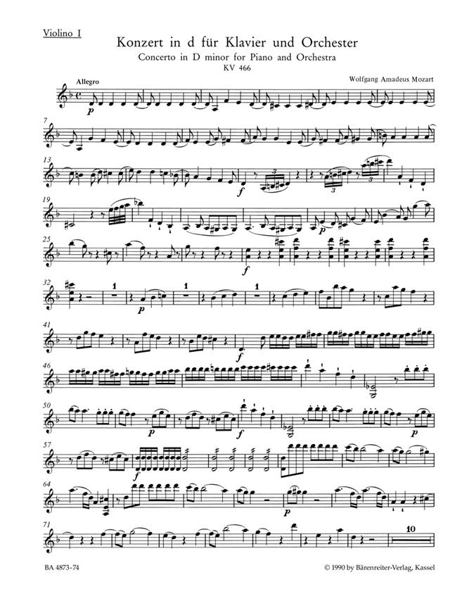 Piano Concerto No. 20 in D minor K. 466