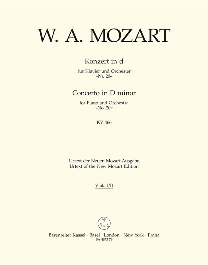Piano Concerto No. 20 in D minor K. 466
