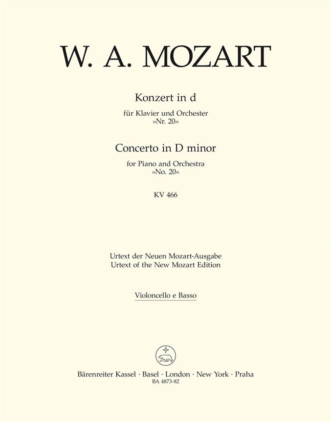 Piano Concerto No. 20 in D minor K. 466