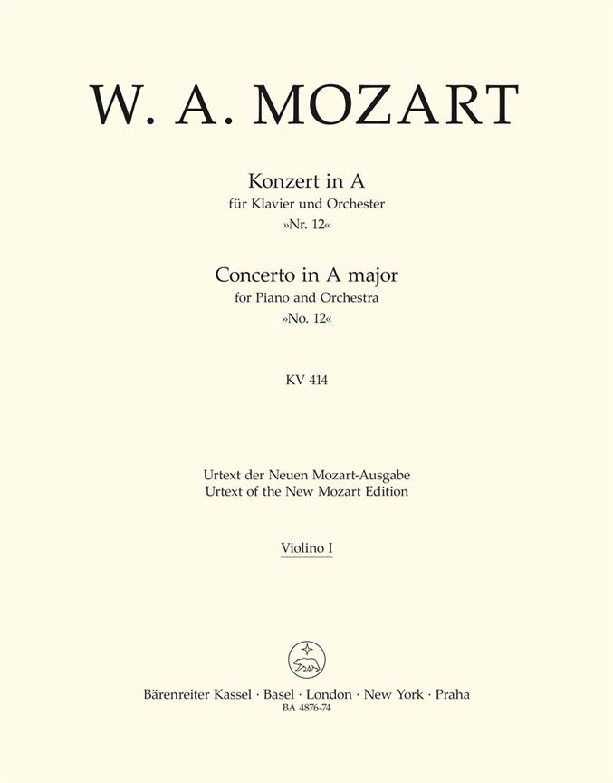 Piano Concerto No. 12 in A Major K.414