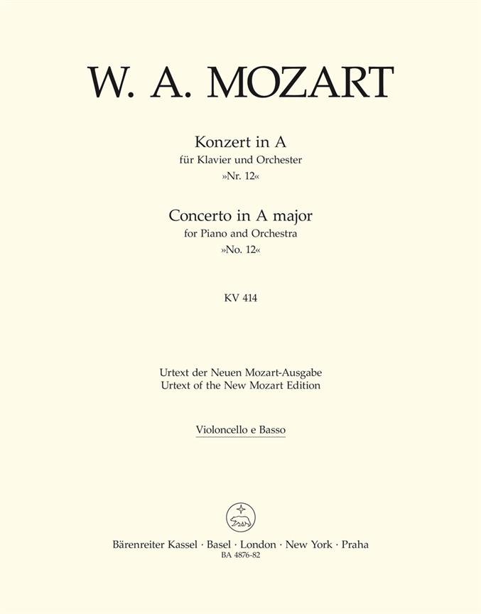 Piano Concerto No. 12 in A Major K.414