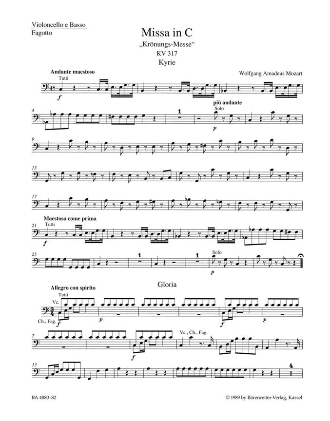 Missa in C major KV 317 "Coronation Mass"
