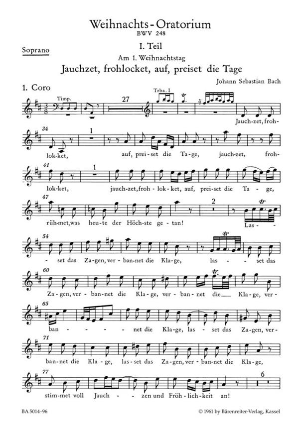 Christmas Oratorio BWV 248 : Soprano