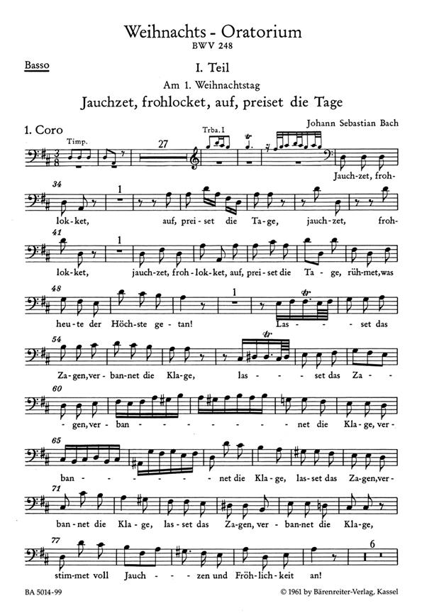 Christmas Oratorio BWV 248 : Bass