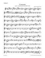 Concerto For Violin, Strings and BC G minor : Reconstructed from BWV 1056