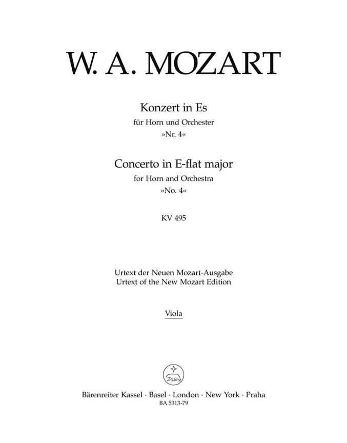 Horn Concerto in E-flat major No. 4 : KV 495
