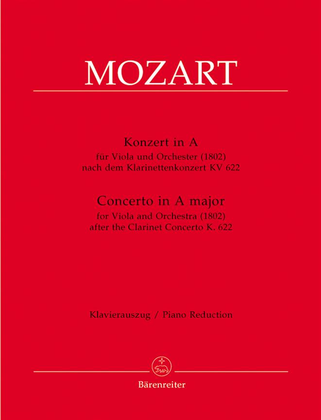 Concerto for Viola and Orchestra A major : for Viola and Orchestra
