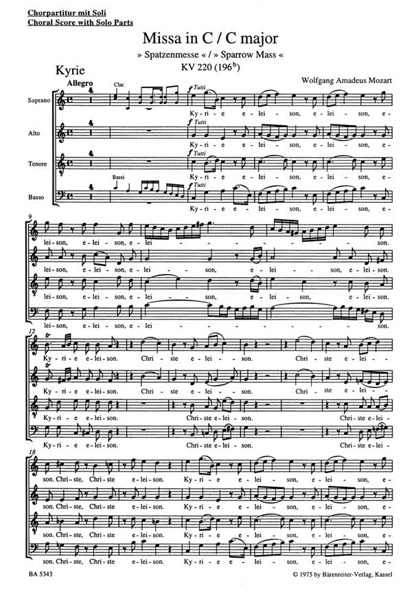 Missa : Sparrow Mass