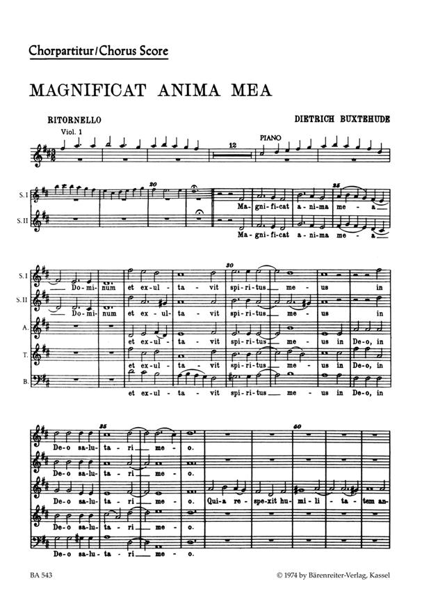 Magnificat anima mea BuxWV-Anh 1 : Motet