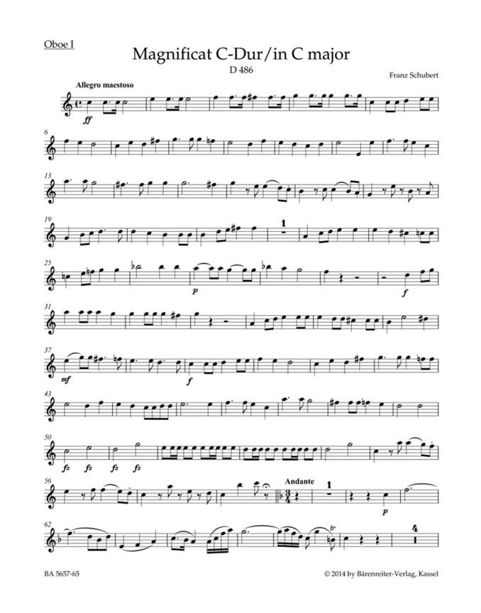 Magnificat in C major : D 486