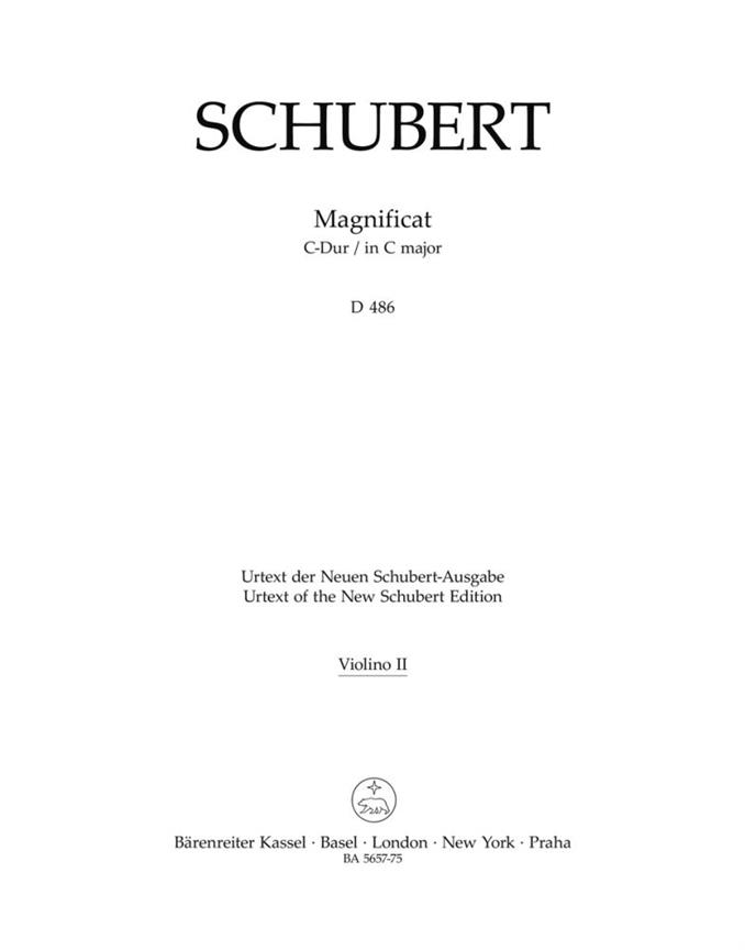 Magnificat in C major : D 486