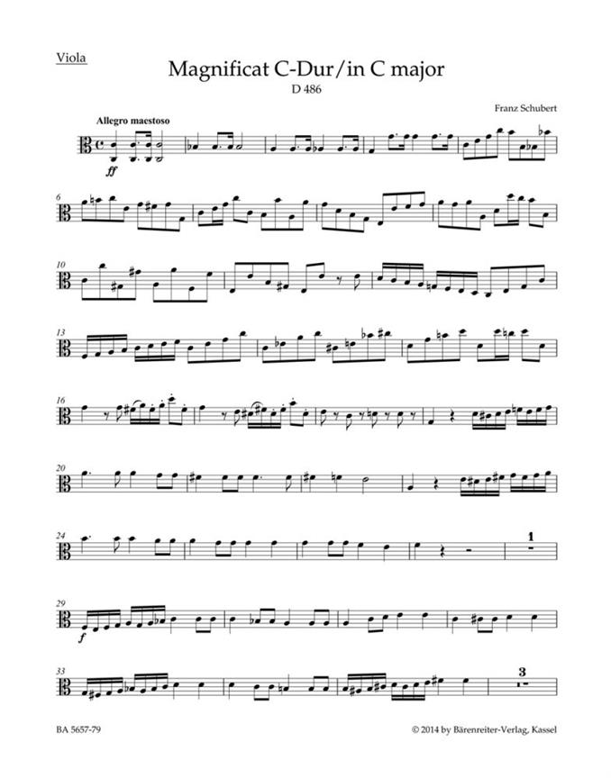 Magnificat in C major : D 486