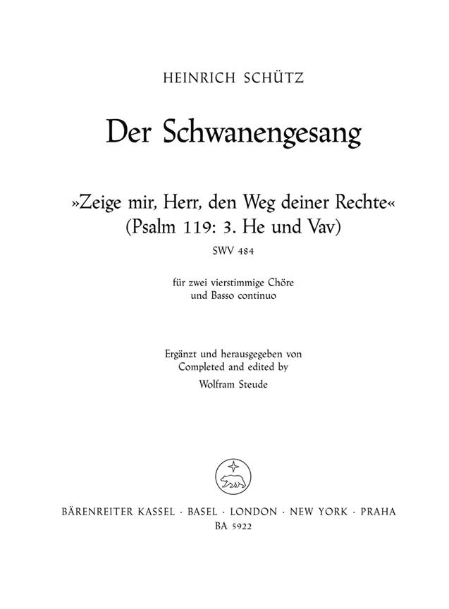 Zeige mir, Herr, den Weg deiner Rechte : Motette