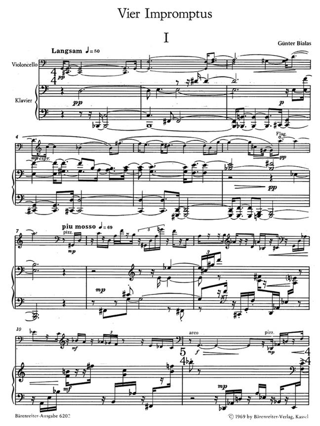 Four Impromptus - Bialas, Günter
