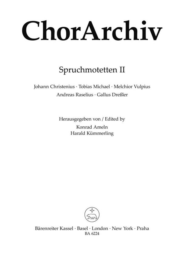 Spruchmotetten, Heft 2