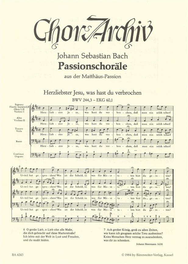 Passionschorale (Mattheus)