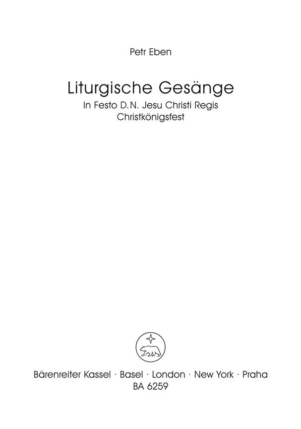 In Festo D.N. Jesu Christi Regis - : Proprium zum Christkonigsfest Dignus est AgnusorWurdig ist das Lamm