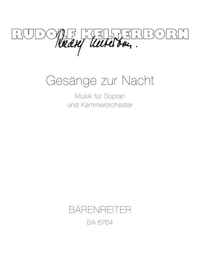 Gesänge zur Nacht - Kelterborn, Rudolf