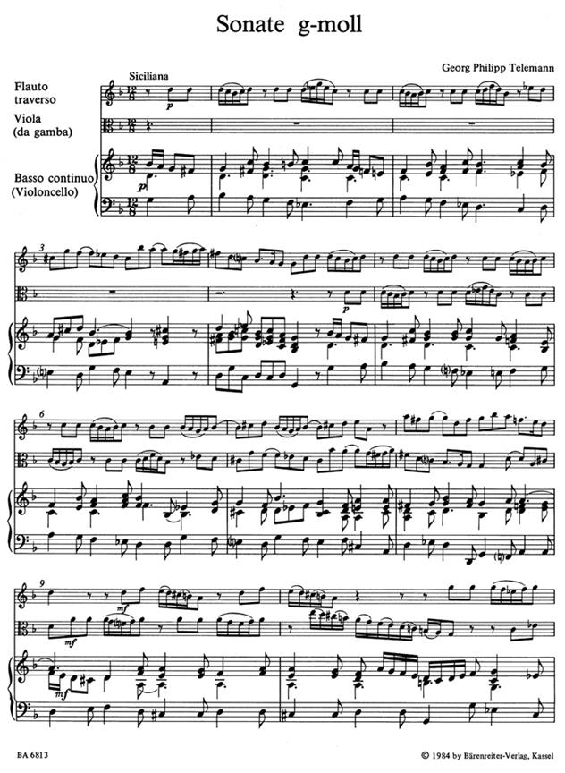 Sonata - Telemann, Georg Philipp