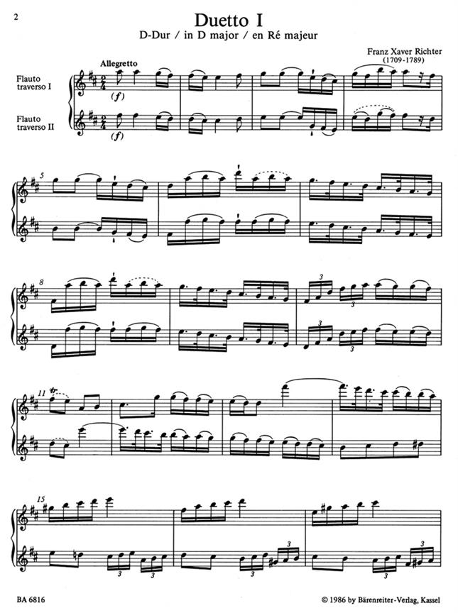 Zwei Duette - Richter, Franz Xaver