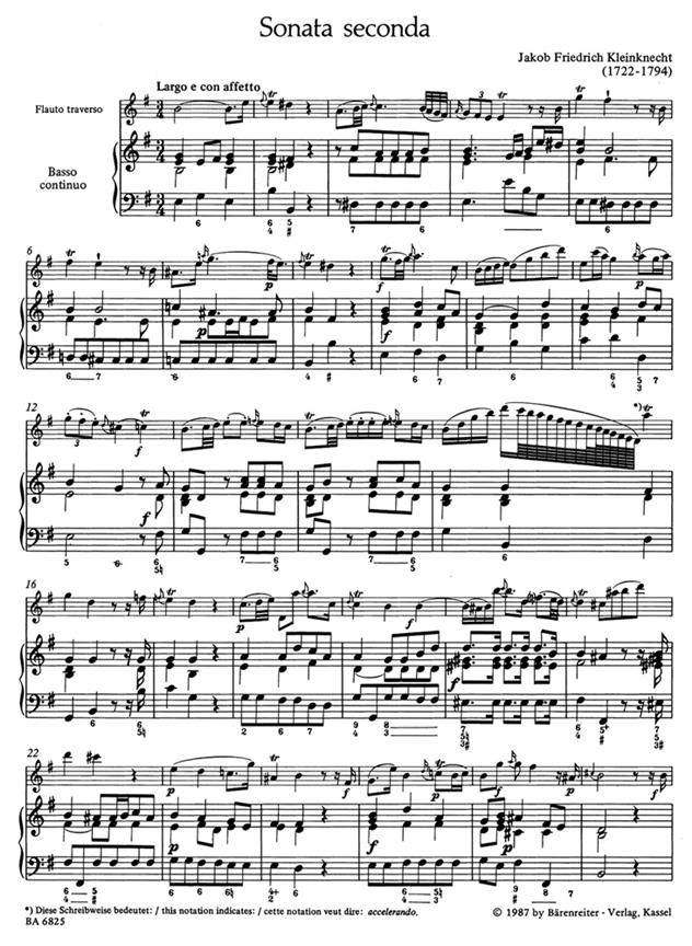 Two Sonatas - Kleinknecht, Jakob Friedrich