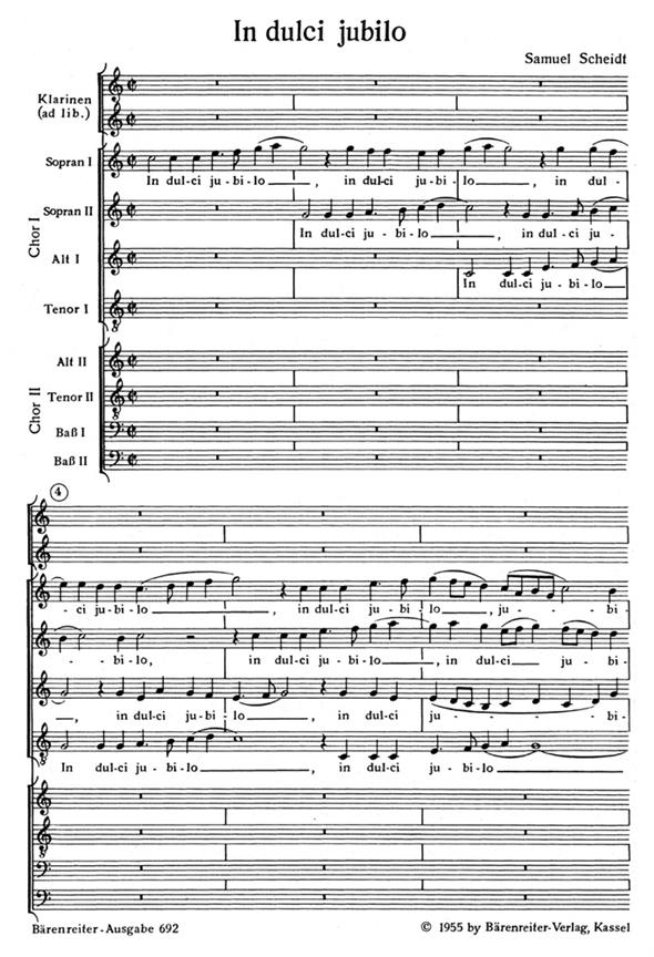 In dulci jubilo - Scheidt, Samuel
