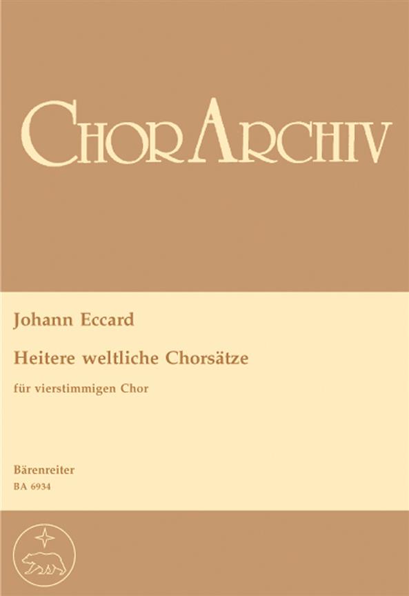 Heitere weltliche Chorsatze for four part Choir : for four part Choir