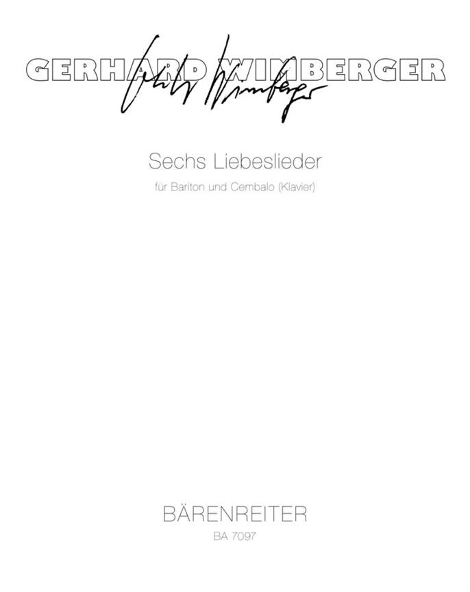 Sechs Liebeslieder - Wimberger, Gerhard